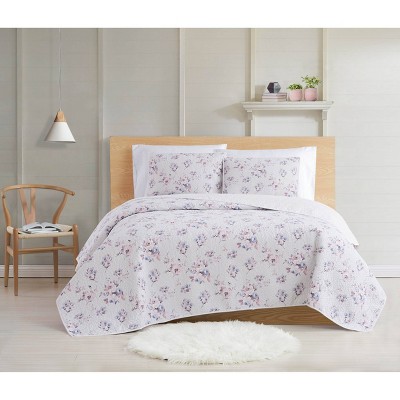 Twin XL 2pc Rose Dusk Quilt Set  - Cottage Classics