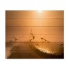 Trademark Fine Art Harm Klaverdijk Sunrise Bird Flight Wood Slat Art - 3 of 4