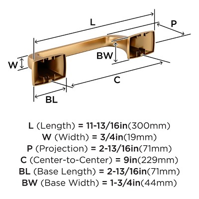 Champagne Bronze Wall Mounted Towel Bar
