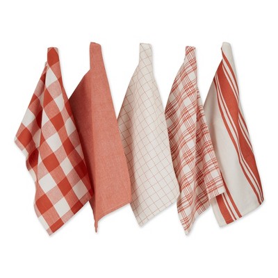 Design Imports Vintage Red Asst Everyday Dishtowel Set/5