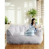 Lazy Sofa Double Bean Bag Sleepable Comfy Floor Loveseat, Giant Beanbag Lounger for Bedroom Balcony Dormitory Game Room - 2 of 4