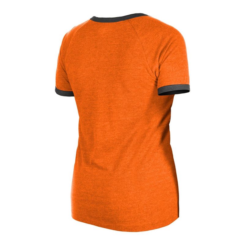 MLB Baltimore Orioles Women&#39;s Heather Bi-Blend Ringer T-Shirt, 4 of 7