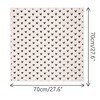 INSPIRE CHIC Women's Heart Printed Cotton Linen Lace Trim Square Scarves 1Pc - 3 of 4