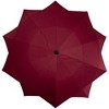 Northlight 8.85ft Outdoor Patio Lotus Umbrella with Hand Crank, Burgundy - 3 of 4