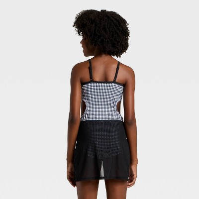 Art Class Girls' Gingham Love Swimwear Set - art class™ Black S — фото 4