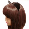 Wrapables Cosplay Costume Headband, Party Headwear for Women and Kids, Glittery Black Cat Ears - 3 of 4
