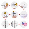 Yescom 20FT Aluminum Flagpole Kit with Tire Mount Base Flag Ball Top Outdoor RV - 4 of 4