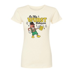 Women's - Instant Message - Wurst Behavior Fall Festival Fitted Graphic T-Shirt - 1 of 4