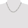 Black Bow Jewelry 5.5mm Sterling Silver Flat Figaro Chain Necklace - 2 of 4