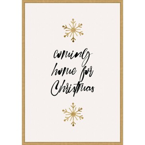 Amanti Art 23"x33" Home Sweet Home by Eins Kubistika Framed Canvas Wall Art Print - 1 of 4