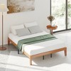 ELJGET Solid Wood Bed Frame Twin, Noise-Free Wooden Slat Support, No Box Spring Needed, Sturdy Platform Bed - 2 of 4