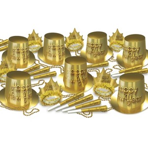Beistle Golden New Year Asst for 50 Gold - 1 of 2