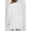 Women's Long Cardigans Cozy Open Front Casual Fall Sweater Coat with Pocket - 2 of 4