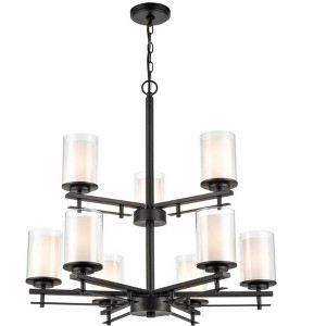 Millennium Lighting Huderson 9 - Light Chandelier in  Matte Black - 1 of 1