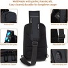 Sling Bag for Men 14-16",Crossbody Bag with USB Charging Port Fits 10.2inch iPad, Casual Daypack, Blue - 4 of 4
