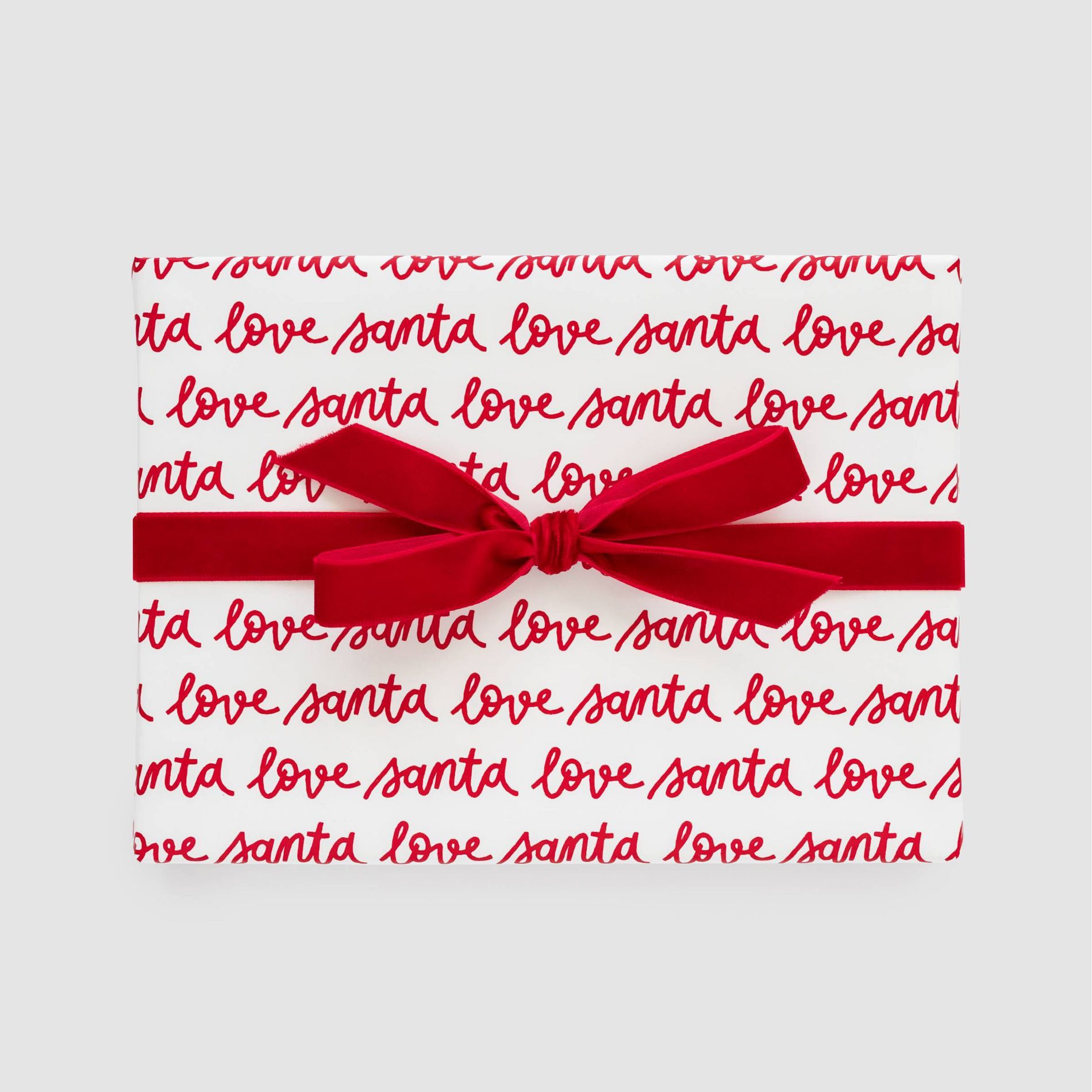 Red and White Love Santa Gift Wrap, Single Roll - Sugar Paper™ + Target