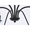 Elegant Lighting Rohan 48 inch chandelier in matte black - 4 of 4