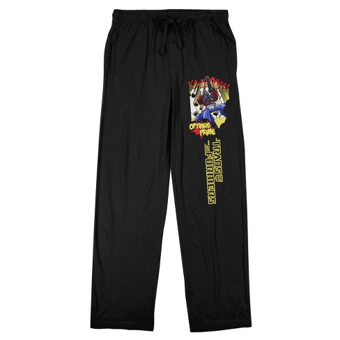 Transformers Optimus Prime Men's Black Sleep Pajama Pants-3xl : Target
