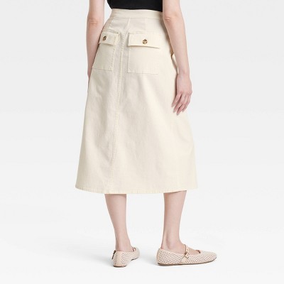 スカート Low Tide : 24FW / GARDEN PRINTED WRAP SKIRT (WHITE) Green Printed High Low Tropical Print Wrap Skirt Gh55894