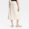 Women's Midi Wrap Skirt - Universal Thread™ Cream - 2 of 3