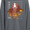 Men's - Avatar: The Last Airbender - Avatar State Aang Long Sleeve Graphic T-Shirt - 2 of 4