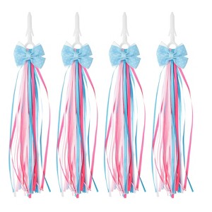 Unique Bargains Handlebar Tassels Grips Ribbon Decorations Scooter Bike Streamers 4 Pcs - 1 of 4