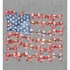 Ribbon American Flag  Women's Crew Neck Short Sleeve Top - 2 of 3