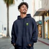 Dalix Alien Embroidery Washed Sweatsuit Set Hoodie Jogger Soft Fleece Relaxed Fit Lounge Mens - 4 of 4