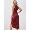 Allegra K Women's Sleeveless Summer Halter Neck Flowy Swing A-Line Party Dress - 4 of 4