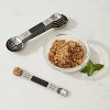 6pc Stainless Steel Measuring Spoons Matte Black - Figmint™ : Target