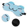 Unique Bargains Soft Cartoon Sleep Mask W-Mouth Light Blue 1 Pc - 3 of 4