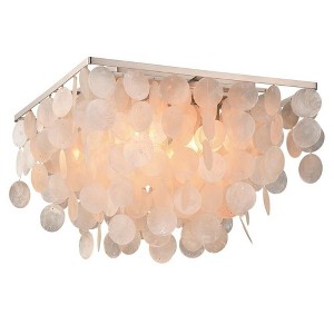 Vaxcel Elsa 4 - Light Flush Mount in  Satin Nickel - 1 of 4