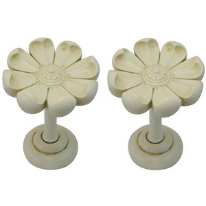 Daisy Designer Decor Drapery Medallion Holdback - 2 Finishes - 1 of 1