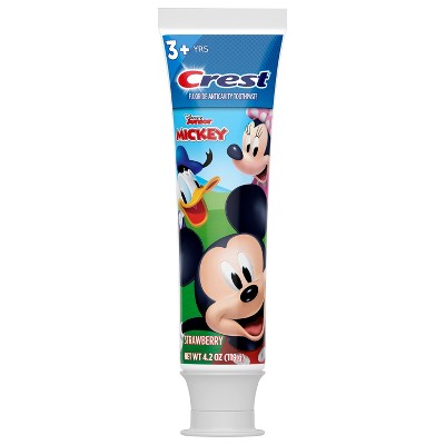 Crest Kid's Cavity Protection Toothpaste featuring Disney Junior Mickey Mouse, Strawberry, 4.2 oz, Ages 3+