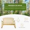 Maggift Patio Accent Chairs, Rocking Chair, Rocker High Back Garden Seat For Indoor Outdoor, Beige, 46.5"*38.25"*39.25" - 4 of 4