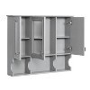 YOOCOZZ 35'' x 28'' Wall Mounted Bathroom Cabinet with Mirror and Open Shelves - 4 of 4