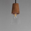 Maxim Lighting Carpenter 1 - Light Pendant in  Walnut/Black - 3 of 3