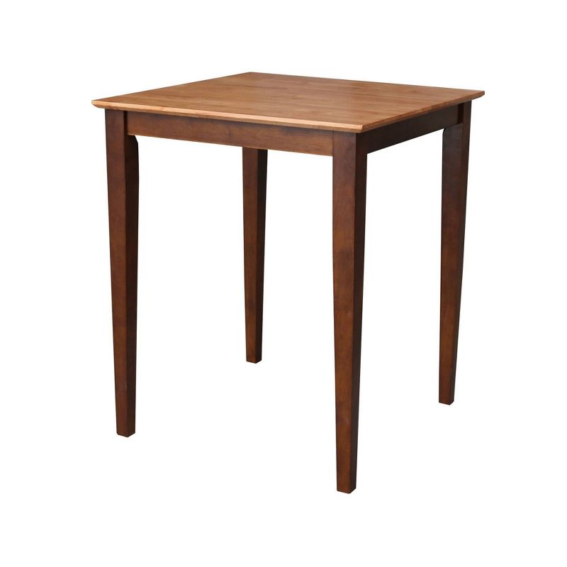 Solid Wood Top Table with Shaker Legs Cinnamon/Brown - International Concepts, 1 of 7