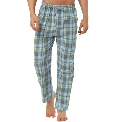 Lars Amadeus Men's Flannel Plaids Pajamas Pants Drawstring Sleepwear ...