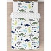 Blue & Green Mod Dinosaur Comforter Set (Twin) - Sweet Jojo Designs - image 2 of 4