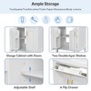 GDFStudio Elbert 48" Modern Double Sink Bathroom Vanity with Ceramic Basin - 4 of 4