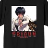 Trigun Meryl With Gun Crew Neck Short Sleeve Men's Black T-shirt - 2 of 3