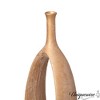 Uniquewise Fiberglass Floor Vases Modern Bohemian Ornamental Oval Design with Open Center for Entryway Living Room - 3 of 4