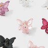 Butterfly Claw Hair Clip Set 10pc - Wild Fable™ Red/Light Pink/Black - 3 of 3