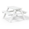 WestinTrends Malibu Outdoor Patio Kids HDPE Plastic Picnic Bench Table - 4 of 4
