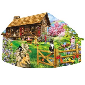 Sunsout Mountain Spring 1000 pc Special Shape Jigsaw Puzzle 97044 - 1 of 4