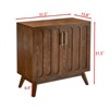 VANIRROR  Storage Cabinet Organizer For Living Room, Sideboard& Buffet, Fluted Accent Chest Cabinet With Adjustable Shelves For Hallway, Entryway - 2 of 4