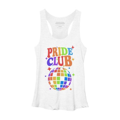Adult Design By Humans Pride Club Rainbow Disco Ball By Racerback Tank Top