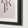 11" x 14" Paris Framed Under Glass with Mat Dark Wood - Threshold™ designed with Studio McGee: Modern Typography Wall Decor - 3 of 3
