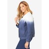 Jessica London Women's Plus Size Collarless Denim Jacket - 4 of 4